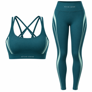 Ensemble de soutien-gorge de sport et legging pour femmes, vente en gros, marque privée, fitness, entraînement, yoga - Product Image 4