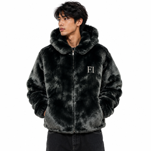 Sudadera con capucha para hombre, extragrande, de forro polar Sherpa, gruesa, texturizada, suave, cálida, informal, para invierno, proveedor mayorista - Product Image 2
