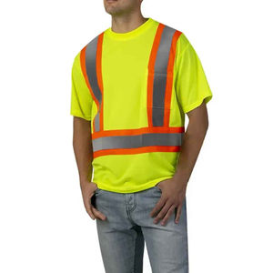 T-shirt de sécurité réfléchissant à manches courtes, haute visibilité, pour le travail, vente en gros d'usine - Product Image 5