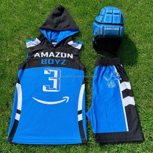 Maillot de football américain 7v7 pour jeunes, uniforme de compression léger et prêt pour le jeu, idéal pour le flag football - Product Image 3