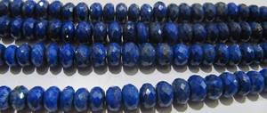 Perles facettées en lapis-lazuli naturel, forme ronde, 5 à 8 mm, brin gradué de 9 pouces de long - Product Image 3