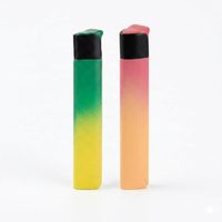 Briquet Métallique Rechargeable Type-C Coupe-Vent avec Couvercle Multicolore Éblouissant, Allumage Sans Flamme Portable pour Barbecues et Cigarettes