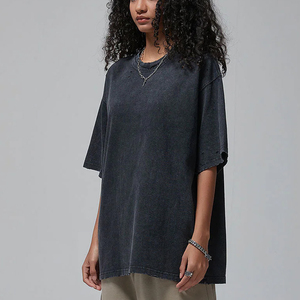 Custom Women's Men's Acid Wash <b>T</b> Shirt 100% Cotton Oversized Plus Size Graphic <b>T</b> Shirts Print Logo Vintage <b>T</b> Shirt for - Product Image 4