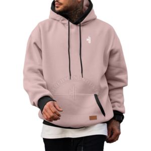 Sweat à capuche streetwear personnalisé épais en molleton bouclette lourd, coupe oversize ample, avec logo personnalisé de haute qualité, design de logo sur le pull - Product Image 2