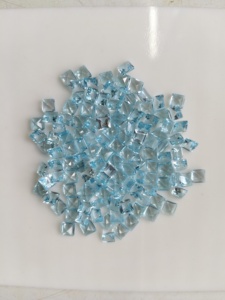 Topacio Azul Cielo Natural de 5MM, Corte Cuadrado Escalonado, Piedras Preciosas Sueltas para Joyería - Product Image 2