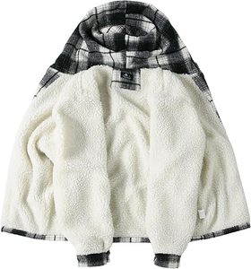 Chemises à carreaux rayées 100% coton pour hommes, confortables, à manches longues, coupe standard, boutonnées, veste en flanelle - Product Image 4