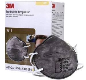 Mascarilla Desechable 9913 con Carbón Activado, Tela No Tejida, Diseño de 5 Capas, Ajuste Cómodo para Protección Contra Polvo Orgánico, Niebla y Vapores - Product Image 1