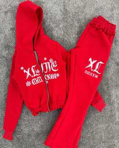 Ensemble de survêtement pour homme sur mesure, broderie graphique, sweat-shirt et pantalon, coton premium, fabricant de streetwear - Product Image 6