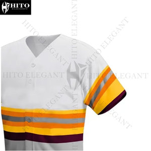 Maillot de baseball avec logo personnalisé et branding d'équipe, t-shirt de baseball athlétique, vêtement de performance anti-humidité, maillot de baseball pour jeunes - Product Image 3