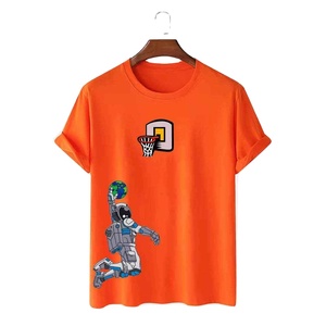 Camisetas de Hombre de Alta Calidad, Corte Regular, Impresión Digital, Diseño Sólido, Mezcla de Poliéster y Algodón, Transpirables, de Secado Rápido y Ecológicas - Product Image 3