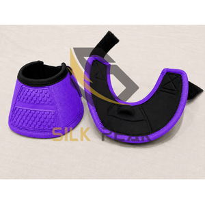 Botas Protectoras para Caballos de Alta Calidad 2026, Color Morado, Tejido de Malla Transpirable, Diseño de Color Sólido, Correa de Velcro con Logotipo - Product Image 3
