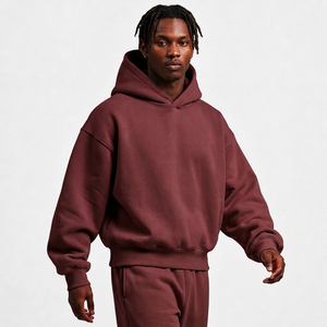Sweats à capuche brodés sur mesure, 350 g/m², tissu molletonné français, coupe décontractée, avec empiècements en chenille sur la poitrine, pour marques de boutiques. - Product Image 6