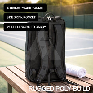 Sustainable Waterproof Solid <b>Heavy</b> <b>Duty</b> Sports <b>Backpack</b>-Unisex 20-37L Capacity Made in Pakistan - Product Image 2