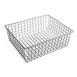 Cesta de alambre de acero inoxidable de forma simple, estante de almacenamiento grande, forma Rectangular, almacenamiento doméstico, tablero coleccionable de bebidas - Product Image 1