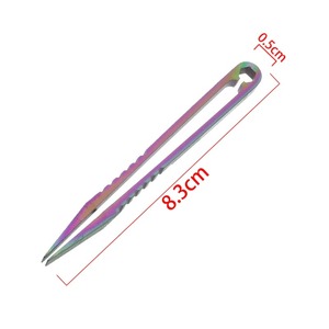 Pinzas de titanio inoxidables para primeros auxilios, kit electrónico móvil, pinza de precisión para reparación de PCB, teléfono, eliminación de pelo - Product Image 2