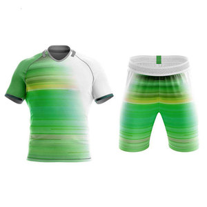 Conjuntos de Uniformes de Rugby Impresos, Transpirables, de Secado Rápido, Alta Calidad, 100% Poliéster, Colores y Tallas Personalizables con el Logotipo del Equipo, Deportivos - Product Image 6