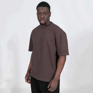 Camiseta de Hombre de Manga Corta Oversize, Diseño Exclusivo, Material de Algodón, Hombros Caídos, Logotipo Personalizado OEM, Venta Caliente 2026 - Product Image 3