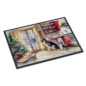 พรมเช็ดเท้าลายคุกกี้รูปกวางเอลฮาวน์24ชม. X 36วัตต์พรมปูต่ำกันลื่นใช้ในบ้านและกลางแจ้งสามารถซักได้สำหรับประตูหน้าได้ - Product Image 1