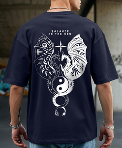 เสื้อยืดคอตตอนผู้ชายพิมพ์ลาย DTF แบบกำหนดเอง คุณภาพพรีเมียม คอกลม สวมใส่สบาย ระบายอากาศได้ดี เนื้อผ้านุ่ม ผู้ผลิตแบบ OEM และ ODM - Product Image 1