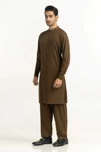 Vêtements pour hommes à la mode, salwar kameez en tissu de coton, vêtements indiens et pakistanais, tenue ethnique à manches longues, qualité supérieure - Product Image 5