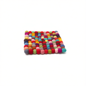 Tapis de cuisson réutilisable en feutre de laine multicolore fait main pour ustensiles de cuisine - Product Image 2