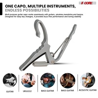 Amplificateur de guitare 5 cœurs 20W, mini amplificateur électrique portable avec haut-parleur intégré de 6,5 pouces, prise jack auxiliaire pour casque