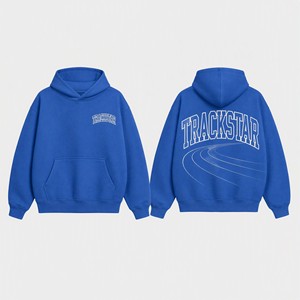 Sweat à capuche unisexe surdimensionné en molleton épais avec logo Trackstar – Vêtement décontracté urbain – Commande en gros pour fabricants – Sportswear TS-HD-047 - Product Image 4