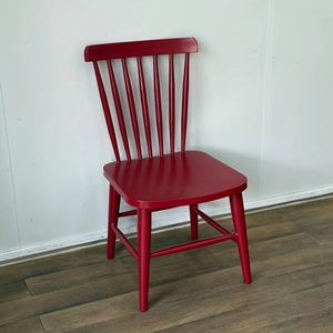 Modern Aluminium <b>Dining</b> <b>Chair</b> <b>Red</b> Powder Coated Finish Durable Eco-Friendly Spindle Back Design for Home Office Bedroom Park - Product Image 6