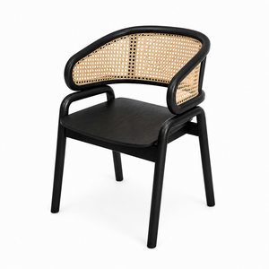 Conjunto de Bistro Helix Comercial de Teca Premium, Estilo Escandinavo Contemporáneo, Acabado Negro, Resistente al Agua - Product Image 3