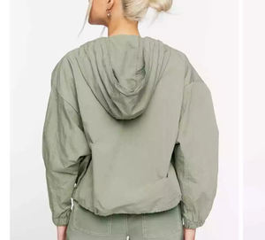 Chaqueta cortavientos de mujer de alta calidad, chaqueta cortavientos Anorak con cremallera de gran tamaño, chaqueta universitaria transpirable - Product Image 2