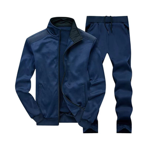 Ensemble de survêtements pour hommes, nouvelle mode, respirant, léger, manches longues, haute qualité, polyester/coton, dégradé de couleurs, deux pièces - Product Image 4