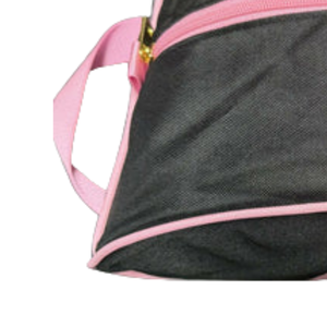 AKA USB Port Backpack <b>Black</b> Pink Laptop School Travel Backpack Embroidered Crest Large Capacity Book Bag with USB Charging Port - Product Image 2