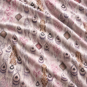 Tela de Algodón Tejida Estampada con Follaje Ecológico Orgánico Suave de Primera Calidad, Ligera, 170 g/m², para Cortinas y Prendas de Vestir - Product Image 3