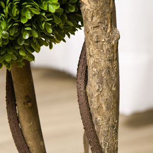 Albero Artificiale in Vaso per Interni/Esterni, Topiaria a 3 Sfere in Bosso con Design Elegante, Piante Finte di Qualità per Uso Domestico - Product Image 2