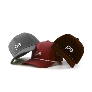 Casquette de golf personnalisée directement de l'usine, imperméable et respirante, avec perforations laser, 5 panneaux, broderie 2D/3D, service OEM, Vietnam VN - Product Image 5