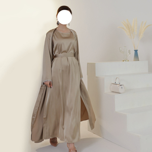 Abaya Elegante y Lujosa de Dos Piezas, Modelo Nuevo, Calidad Premium OEM, Venta al Por Mayor, para Mujeres Musulmanas, Dubai - Product Image 2