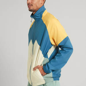 Cortavientos Impermeable Unisex con Bloques de Color |   Carcasa Activa Ligera y Resistente a la Intemperie |   Chaqueta Impermeable OEM para Entrenamiento - Product Image 3