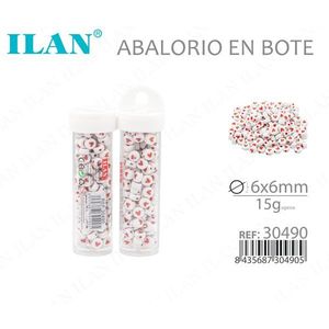 Abalorios Ilan en Bote, 6x6mm, 15g, Forma de Corazón - Product Image 3