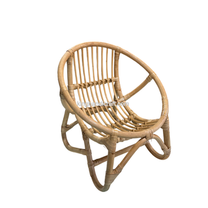 Chaise pour enfants en rotin faite à la main de style bohème pour fête d'anniversaire d'enfants, mobilier d'événement en osier naturel en gros - Product Image 1