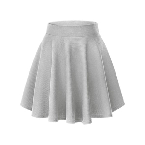 Jupe courte plissée élastique taille haute pour femme, en polyester respirant, idéale pour toutes les saisons - Product Image 1
