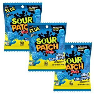 ลูกอมรสเปรี้ยวหวาน Sourr Patch Kids รสบลูราสเบอร์รี่ แบบนิ่ม 130 กรัม บรรจุถุง รสหวานอมเปรี้ยว เคี้ยวหนึบ แพ็คใหญ่ 24 ซอง ขายส่งขนมหวาน - Product Image 2