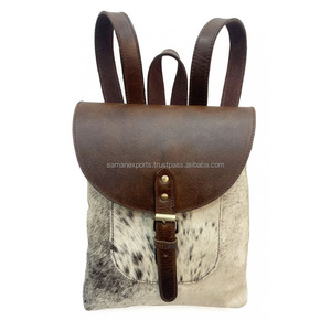Mochila de cuero de vaca de estilo occidental de vaquera Vintage de calidad superior, exportador de fabricante superior, dos de moda - Product Image 3