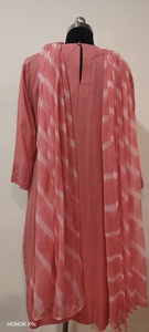 Pink Modest Abaya <b>Dress</b> <b>Long</b> Sleeve Embroidered Muslim Evening <b>Dress</b> Loose Fit <b>for</b> <b>Eid</b> Ramadan - Product Image 4