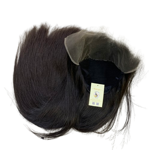 Perruque de haute qualité pré-épilée, petits nœuds, cheveux humains vietnamiens, lisses naturels, perruques à dentelle frontale, perruques en dentelle HD brutes - Product Image 1