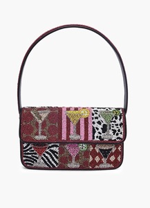 Handmade <b>Gold</b> Beaded Crystal Floral Shoulder <b>Bag</b> Flap Closure Winter Shoulder <b>Bags</b> Gift Bohemian Style Evening handmade <b>Bags</b> - Product Image 4