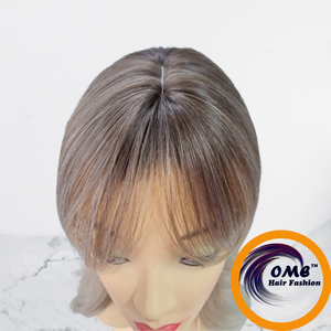 Perruque synthétique ondulée de 14 pouces sans lacet en fibre haute température pour femme, usage quotidien - Product Image 2