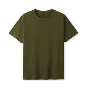 เสื้อยืดคอกลมแขนสั้นสีเขียวมิ้นท์สำหรับผู้ชาย ทรงปกติ ผ้าเจอร์ซีย์ถัก สีพื้น ผ้าฝ้าย 100% ป้องกันรังสียูวี ระบายอากาศได้ดี - Product Image 2