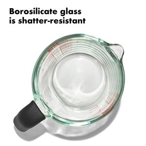 SoftWorks Tasse à mesurer en verre réglable de 1000 ml, transparente, pour liquides, café, usage domestique et en cuisine - Product Image 2