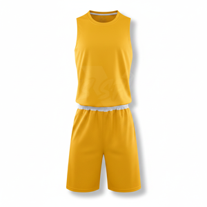 Maillot de basket-ball réversible personnalisé pour équipe, design uni, unisexe, ensemble uniforme 100% polyester à séchage rapide - Product Image 5