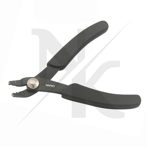 Herramienta de crimpado de bolsillo mini NK-8142 E de Nafko Industry, alicates de crimpado de acero inoxidable con mangos de plástico, herramienta curva de crimpado de 2 mm - Product Image 3